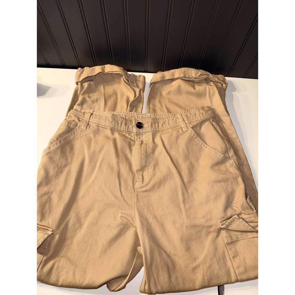 Sandy Liang x Target Women's Mid-Rise Tan Straight Leg Pocket Nomad Pants Sz 10